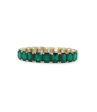 Ink + Alloy Etta Stretch Bracelet-Emerald