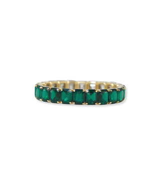 Ink + Alloy Etta Stretch Bracelet-Emerald