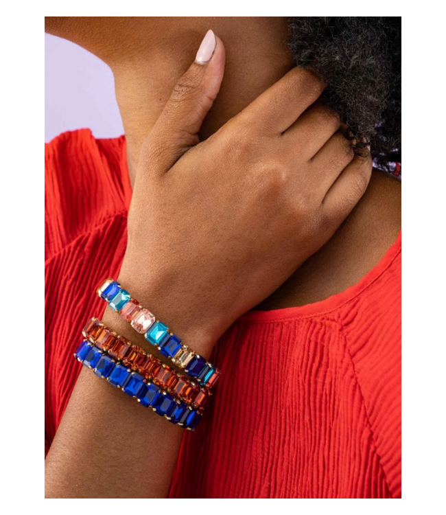 Etta Stretch Bracelet-Lapis