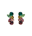 Ink + Alloy Ivy Mixed Earrings-Green + Rust