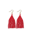 Ink + Alloy Lexie Solid Fringe Earrings -Scarlet Red