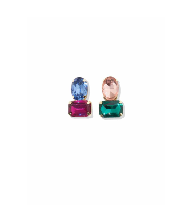Ink + Alloy Abigail Post Earrings-Rainbow