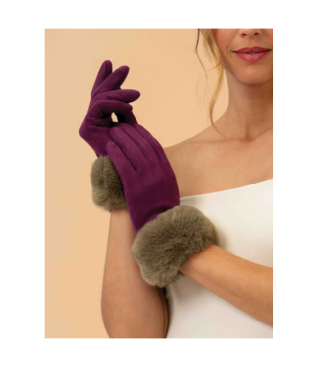 Powder Design Bettina Gloves Damson & Olive