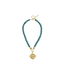 Susan Shaw Genuine Turquoise with Italian Intaglio Equestrian Necklace