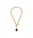 Black Quartz Semi Precious Stone Necklace
