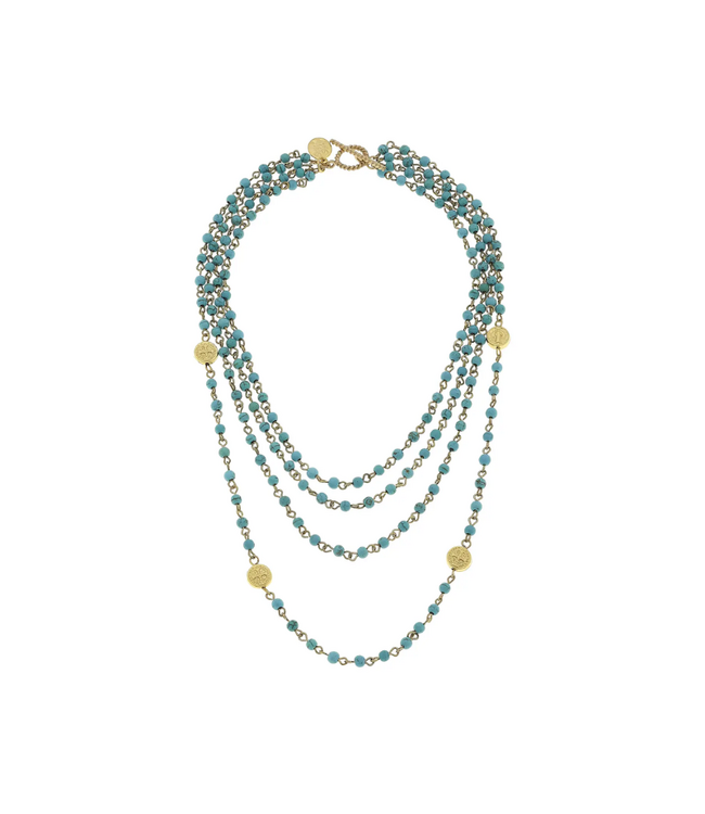 Turquoise Linked Necklace