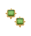 Susan Shaw Madeline Green French Glass Studs