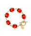 Red Rectangle Crystal Bracelet