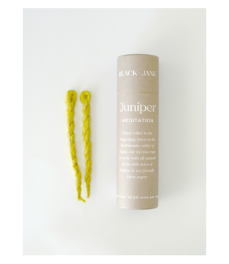 Black + Jane Nepal Meditation Incense Rope | Juniper