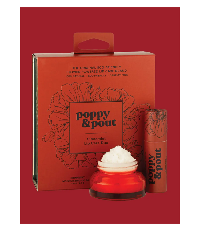 Poppy & Pout Cinnamint Lip Care Duo