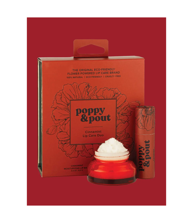 Poppy & Pout Cinnamint Lip Care Duo