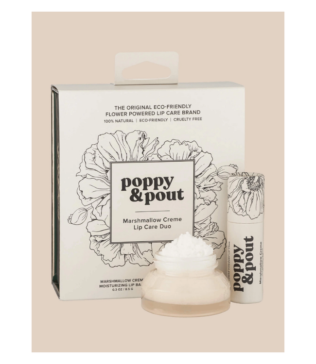Poppy & Pout Marshmellow Creme Lip Care Duo