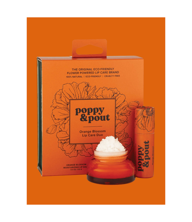 Poppy & Pout Orange Blossom Lip Care Duo