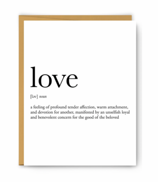 Love Definition Card