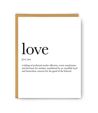 Love Definition Card