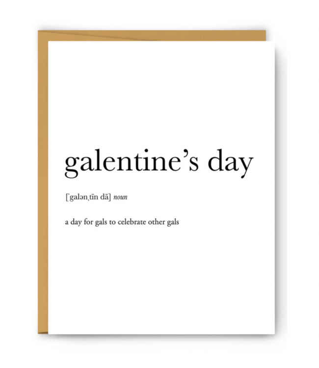 Galentine's Definition Card