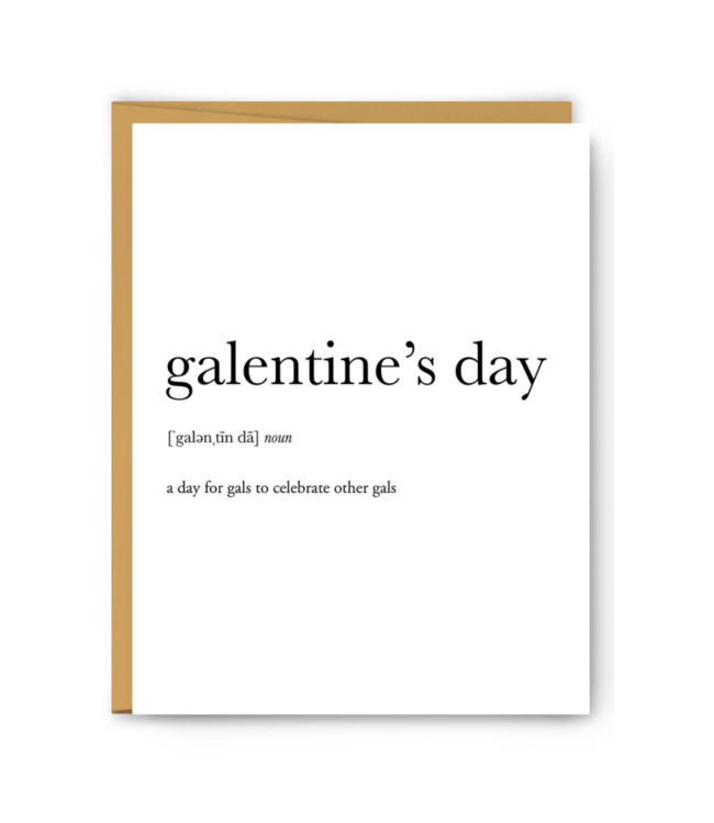 Galentine's Definition Card