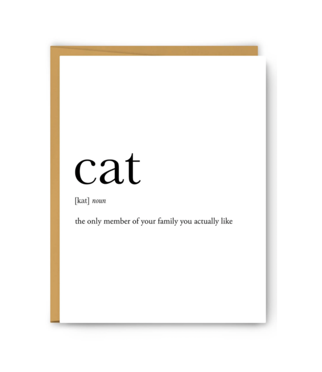 Cat Definition Card