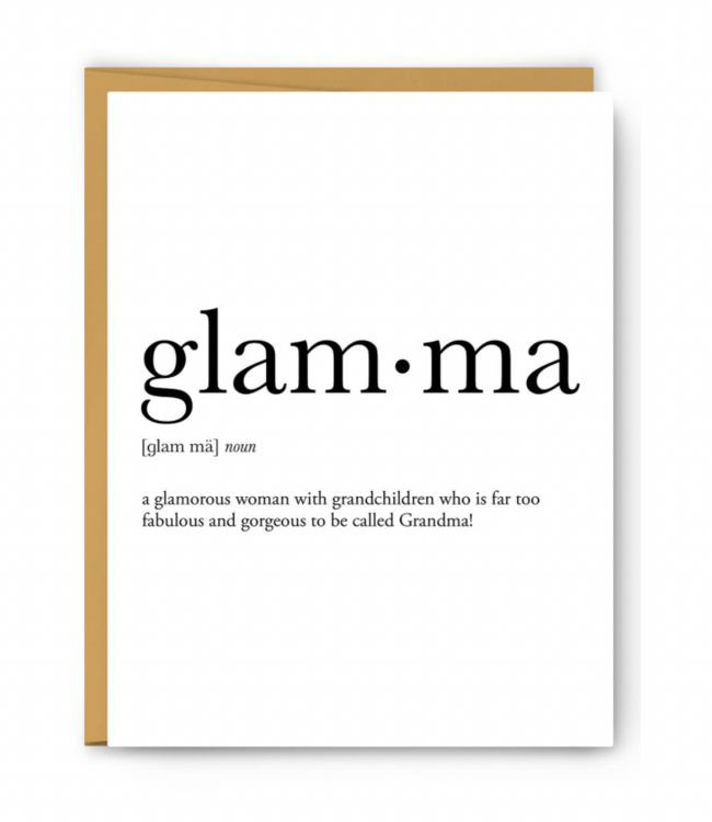 Glamma Definition Card