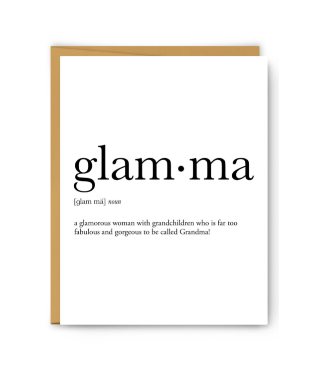 Glamma Definition Card
