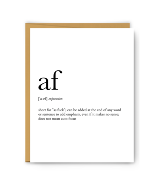 Af Definition Card