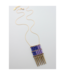 David Aubrey Navy and Purple Spike Necklace