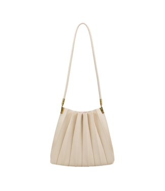 Melie Bianco Carrie Ivory Shoulder Bag