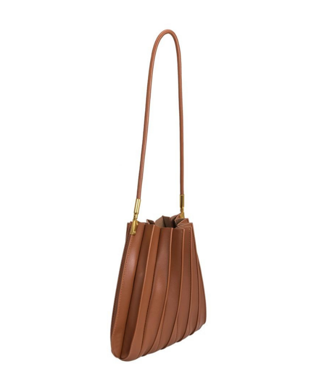 Carrie Saddle Pleated Bag