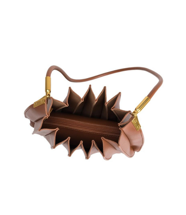 Carrie Saddle Pleated Bag