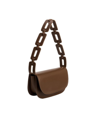 Melie Bianco Inez Chocolate Shoulder Bag