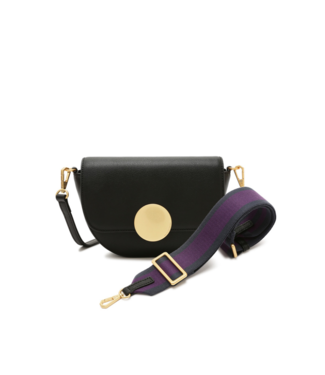 Lottie Saddle Crossbody Black