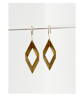 Open Brass Earrings