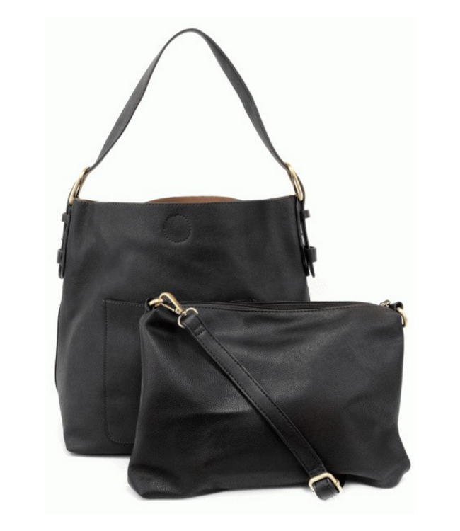 Hobo Black Handle Handbag Black