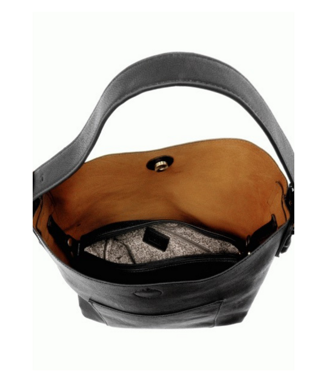 Hobo Black Handle Handbag Black