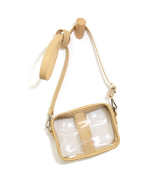 Rita Clear Camera Bag Tan