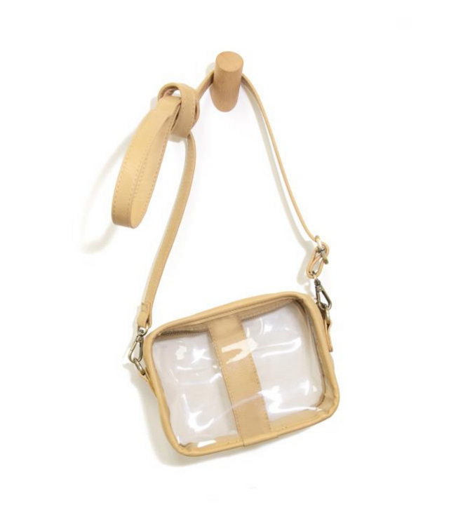 Rita Clear Camera Bag Tan