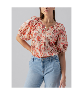 Sanctuary Bubble Sleeve Boho Blouse