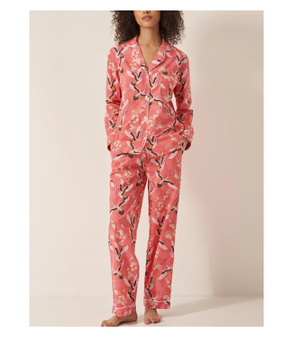 Myza Crane on Coral Pajamas
