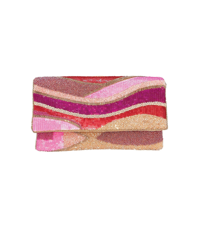 Ole Pastel Pattern Clutch
