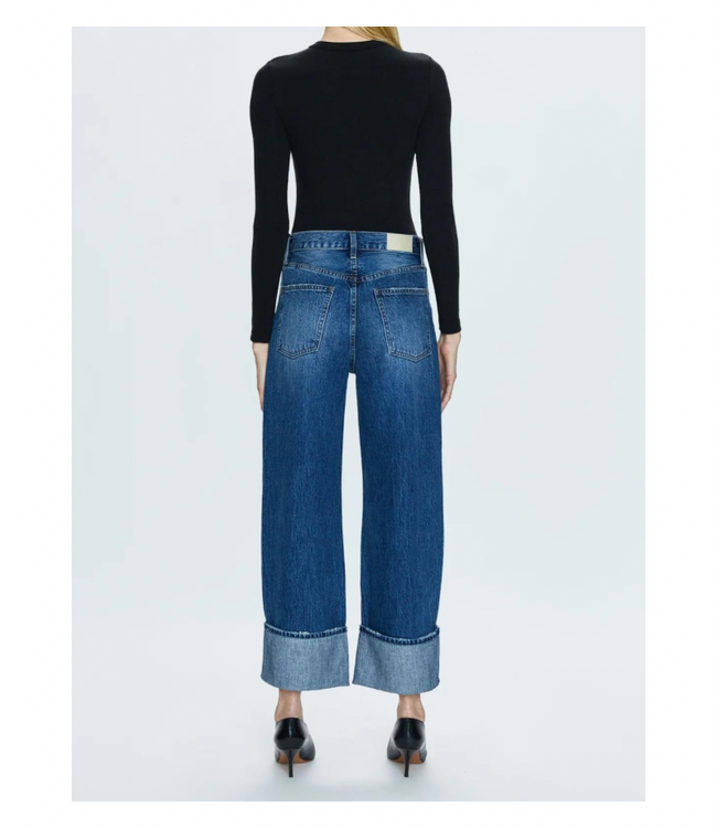 Ryder High Rise Cuffed Straight Jeans