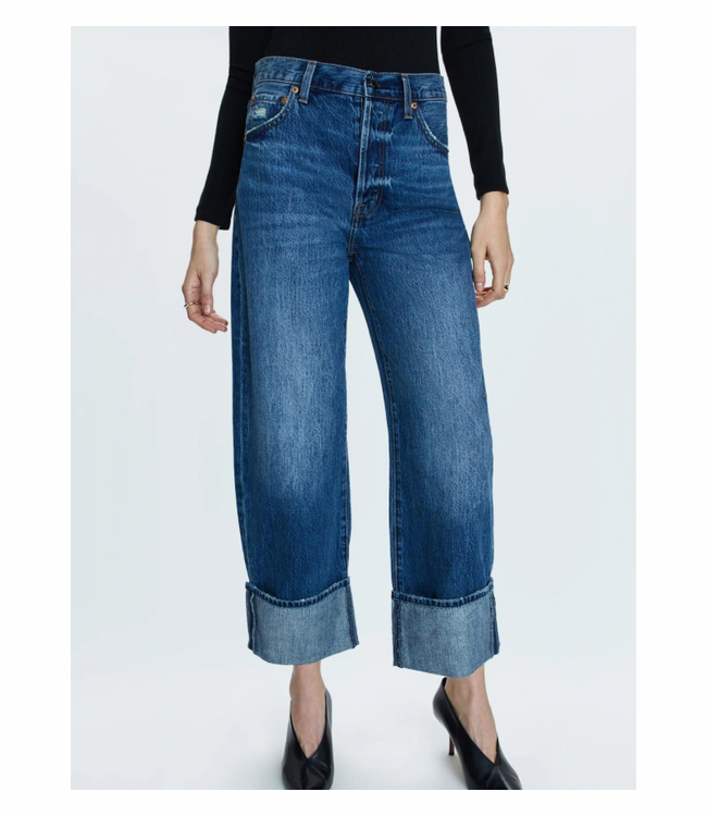 Ryder High Rise Cuffed Straight Jeans