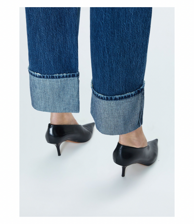 Ryder High Rise Cuffed Straight Jeans