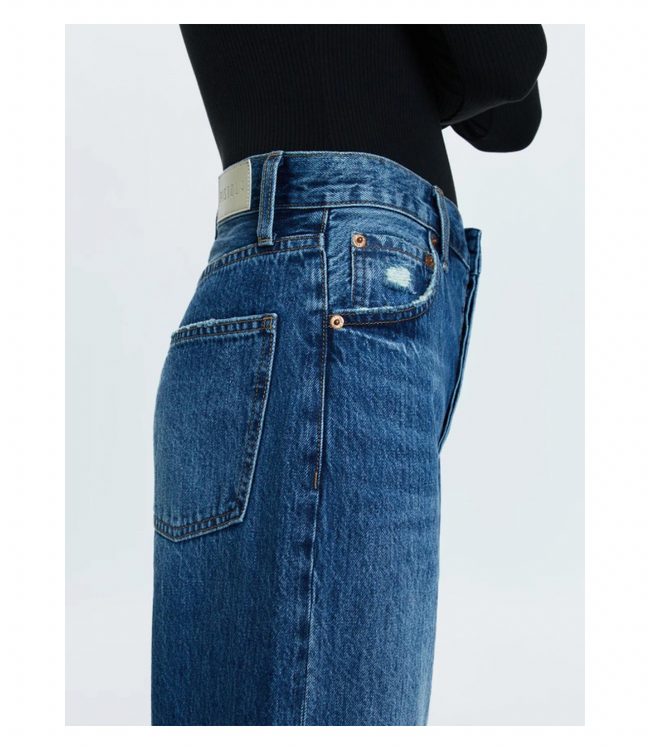 Ryder High Rise Cuffed Straight Jeans