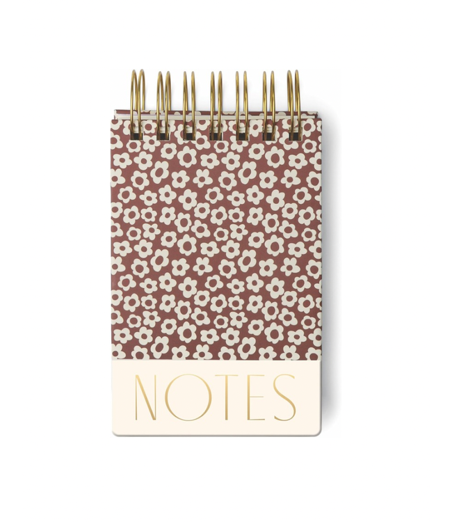 Designworks Burgundy Grovy Floral Chunky Notepad
