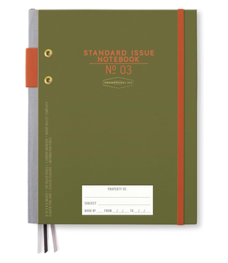 Designworks Army Green + Chili  Standard Issue Planner