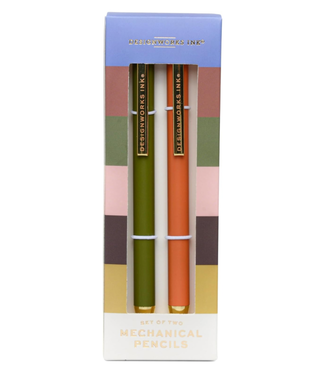 Designworks Army Green + Chili Mechanical Pencils