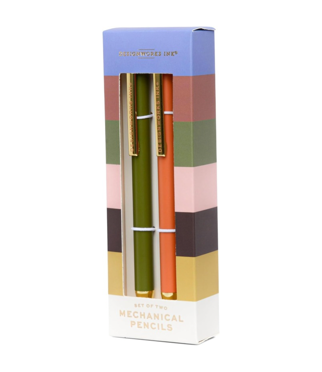 Army Green + Chili Mechanical Pencils