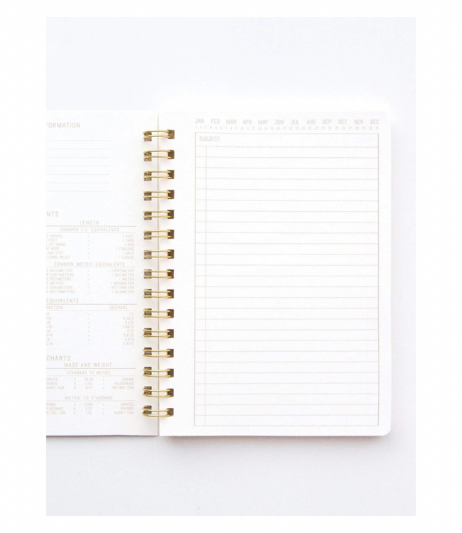 Terracotta Twin Wire Notebook-Large