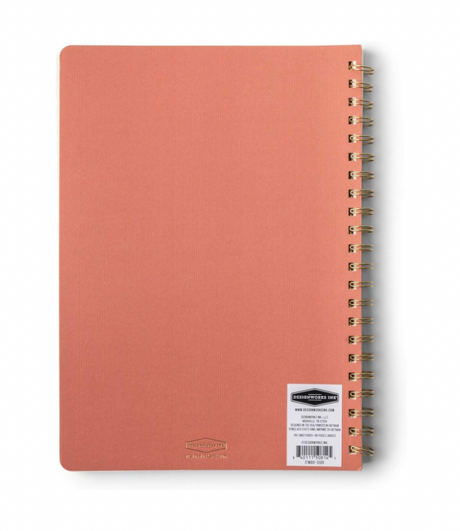 Terracotta Twin Wire Notebook-Large