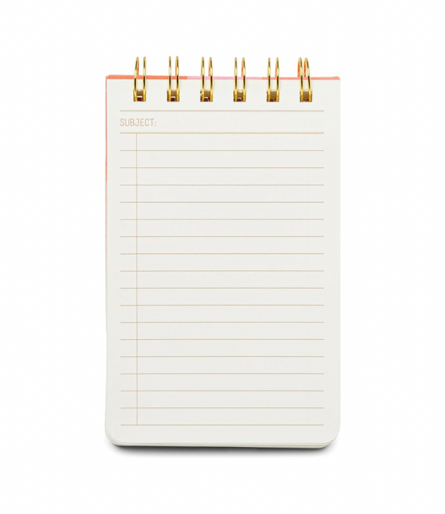 Rainbow Check Twin Wire Notepad
